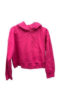 Zara Dark Fuchsia Hooded Rib Trim Sweatshirt